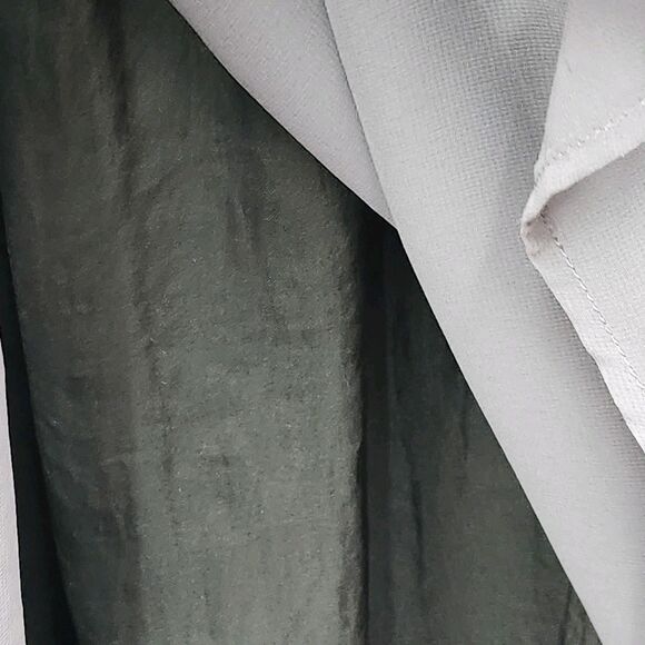 Free People Mini Dress Womens 8 Smocked Lace Chiffon Gray Lined Boho Chic - Picture 8 of 16